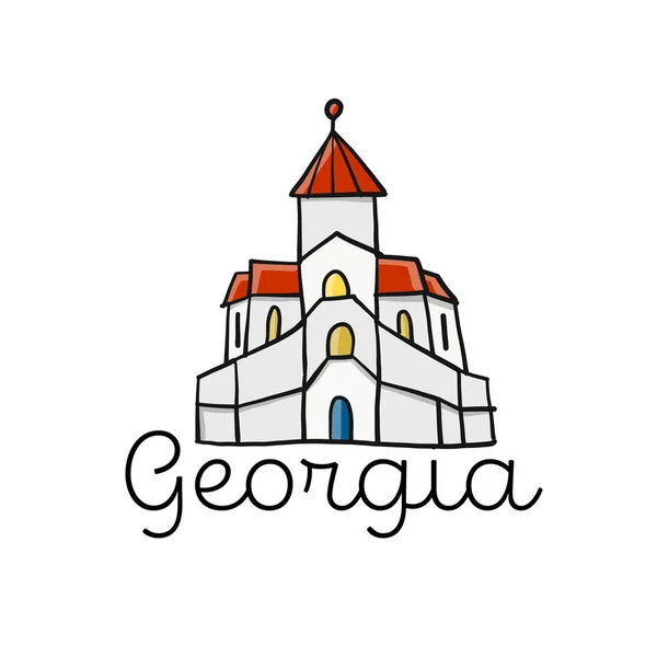 Georgia Country Logo per il tuo design — Vettoriale Stock