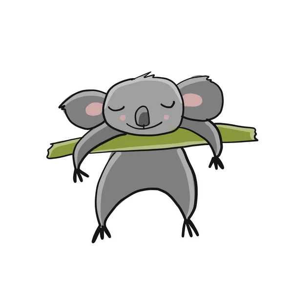 Pequeño Koala. Boceto para su diseño — Archivo Imágenes Vectoriales