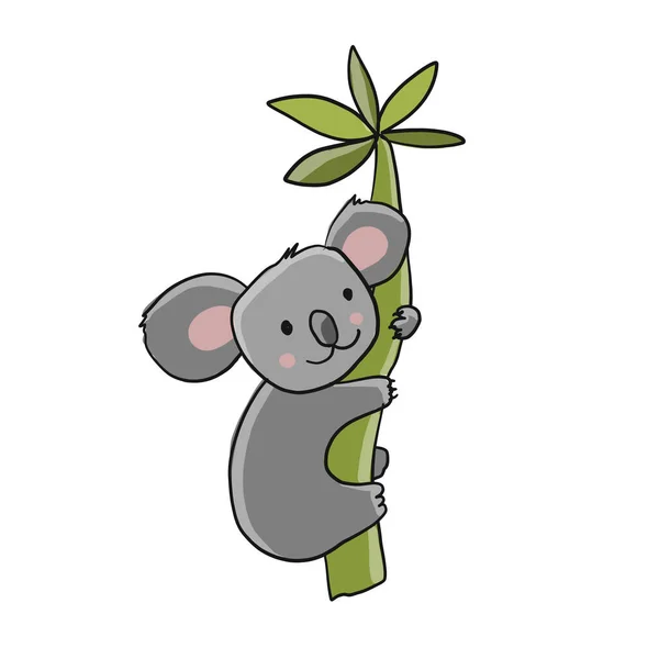 Kleine Koala figuur. Schets voor uw ontwerp — Stockvector