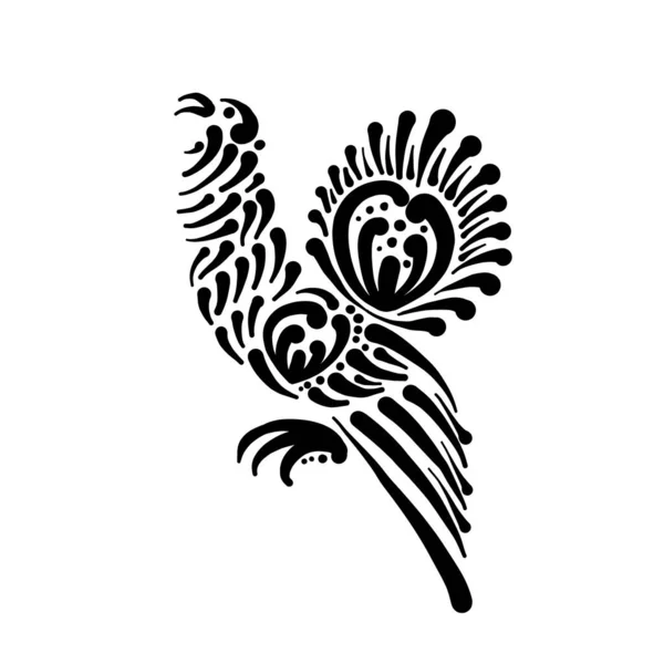 Capercaillie arte estilizado para su diseño — Vector de stock