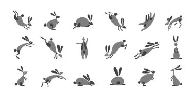 Komik Tavşan toplama tasarım için