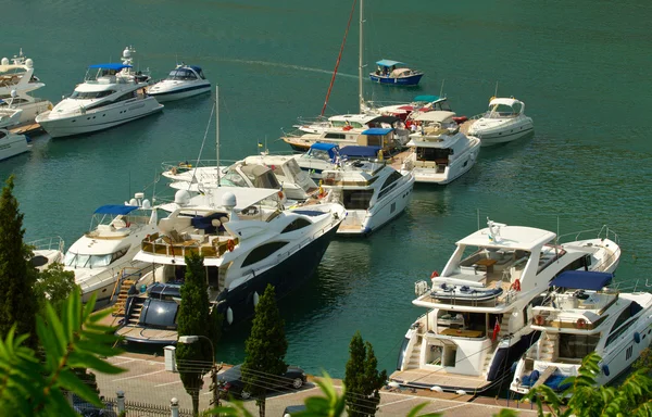 Bahía de Balaklava con yates — Foto de Stock