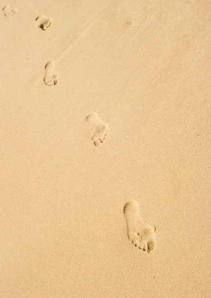 Footprint on sand — Stock Photo, Image