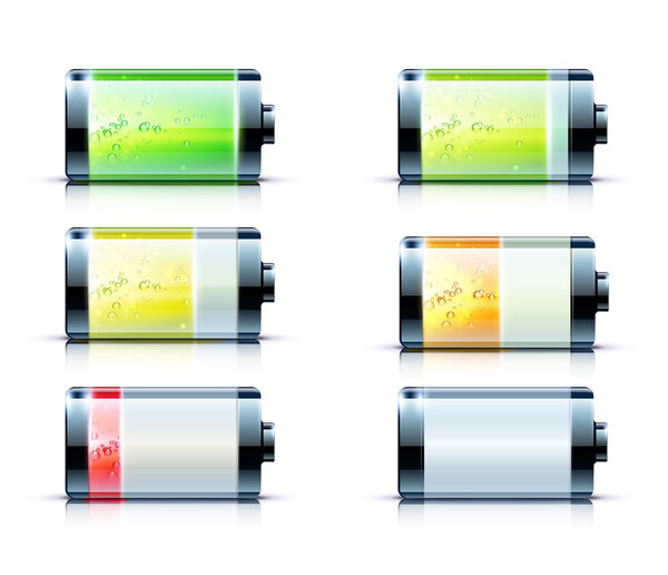 Индикаторы уровня батареи
