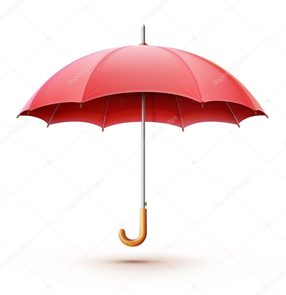 Red umbrella — Stock Vector © ladyann 14696745