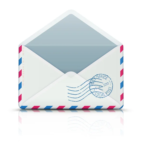Enveloppe postale aérienne — Image vectorielle