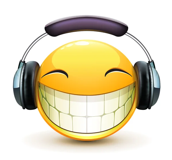 Musikalisches Emoticon — Stockfoto