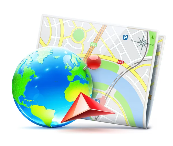 Wereldwijde navigatie concept — Stockfoto
