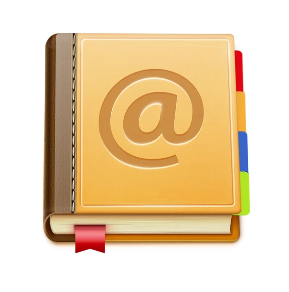 Address book icon — Stock Photo, Image
