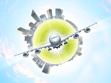 Planet earth gökyüzü arka plan