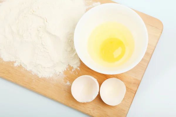 Different products to make bread — Stock Photo, Image