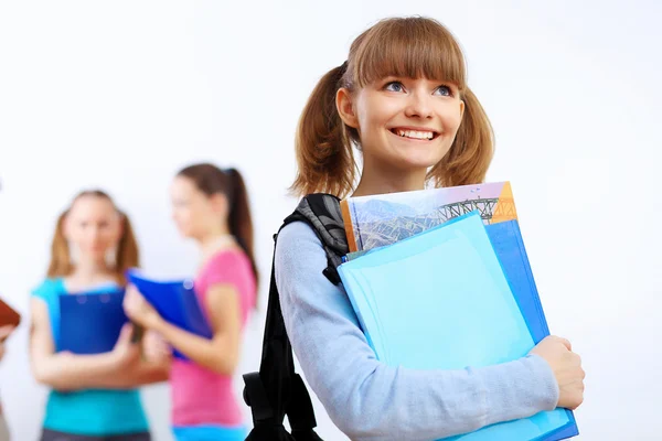 Studenten met boeken — Stockfoto