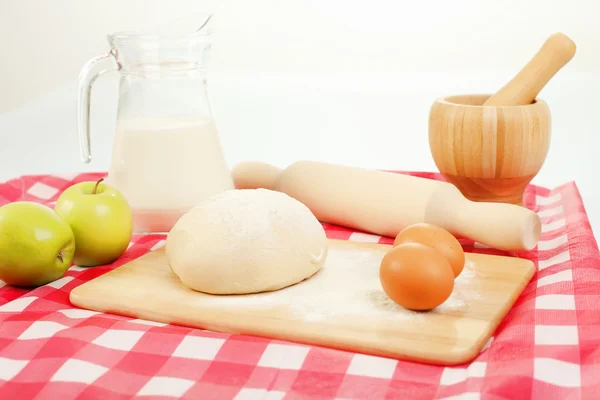 Different products to make bread — Stock Photo, Image