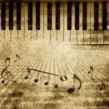 Music notes background clipart