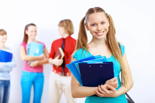 Estudiante con libros — Foto de Stock