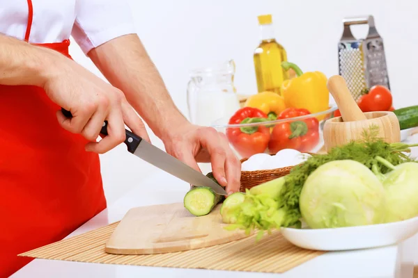 Verduras frescas cortadas —  Fotos de Stock