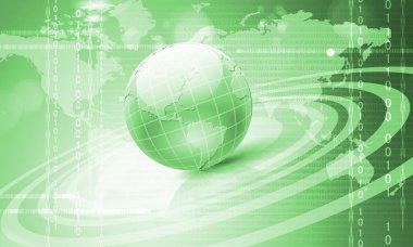 Planet earth ve teknoloji arka plan