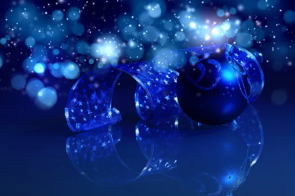 Colagem de Natal azul — Fotografia de Stock