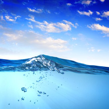 Sundown deniz manzarası