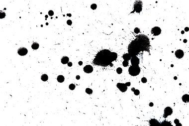 Black drop ink splatter splash