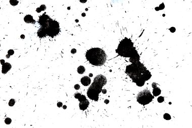 Black drop ink splatter splash