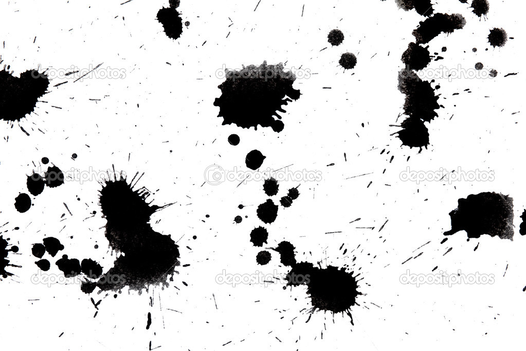 Black drop ink splatter splash — Stock Photo © SergeyNivens #13383465