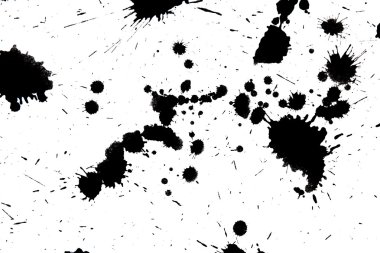 Black drop ink splatter splash