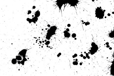 Black drop ink splatter splash