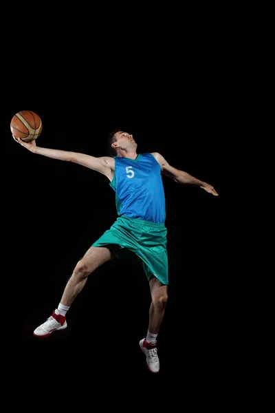 Basketball player with a ball — Stock Photo, Image