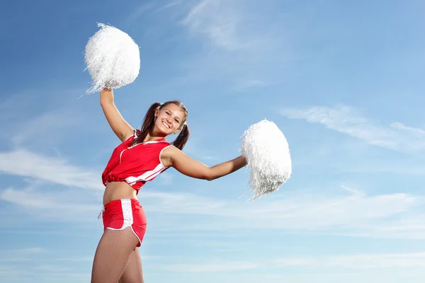 Junge Cheerleaderin — Stockfoto