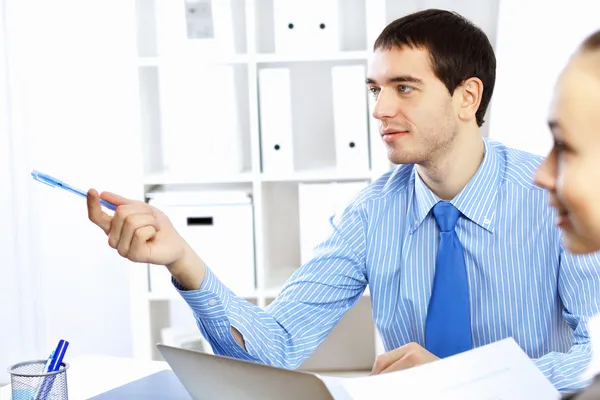 Young businessman in the office — Stock Photo, Image