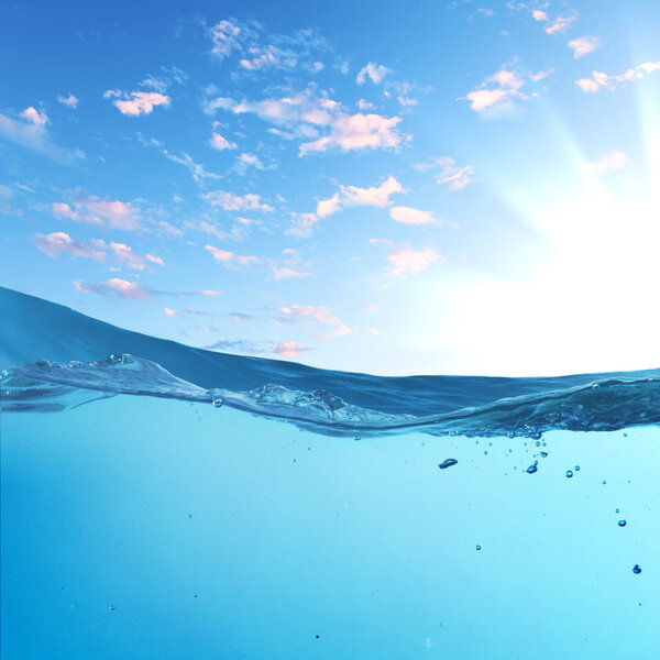 Закатный морской пейзаж
