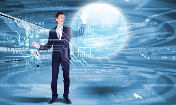 Internet concept van wereldwijde technologie — Stockfoto