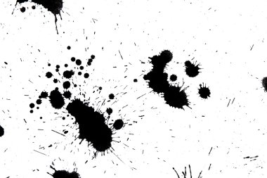 Black drop ink splatter splash
