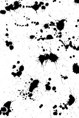 Black drop ink splatter splash