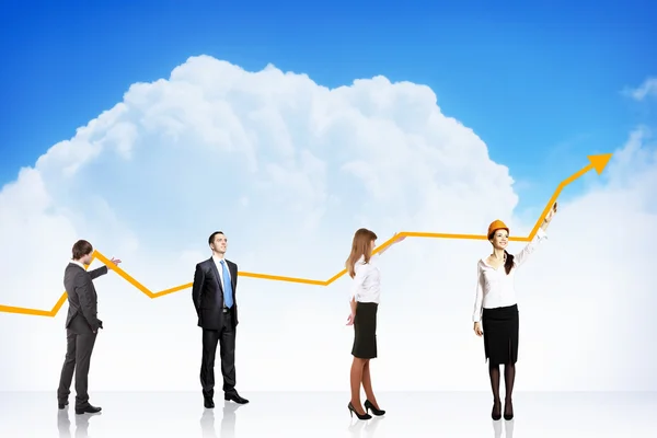 Business Growth And Success Graph — Stock Photo, Image