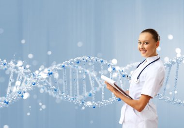 DNA ipliği illüstrasyonu