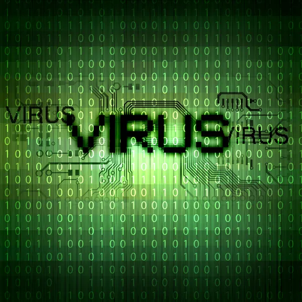 Symbole de virus informatique — Photo