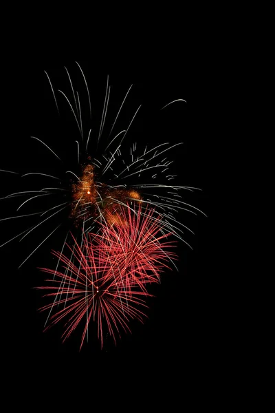 Fuochi d'artificio brillantemente colorati — Foto Stock