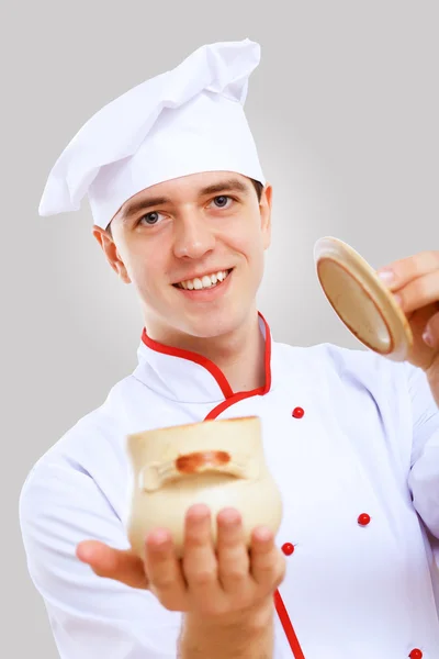 Retrato de um cozinheiro — Fotografia de Stock