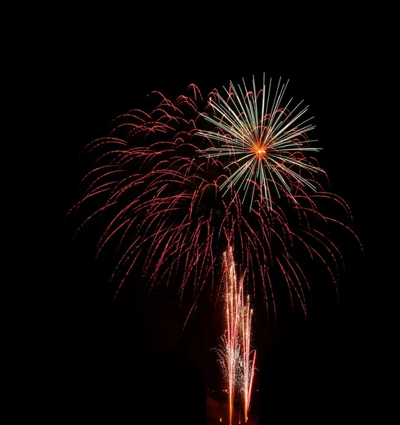 Brightly colorful fireworks — Stock Photo, Image