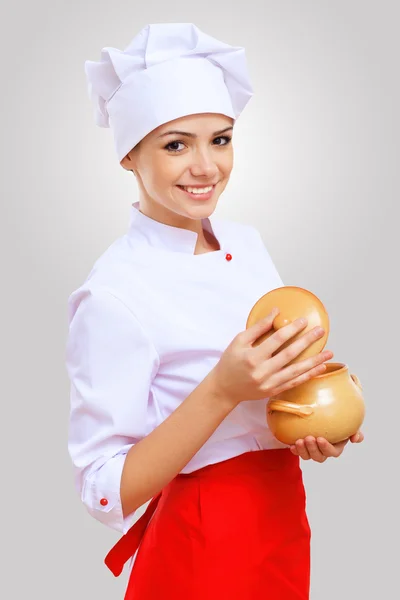 Portret van een kok — Stockfoto