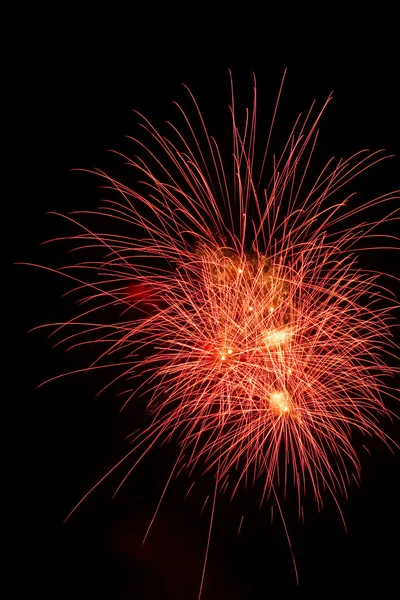 Fogos de artifício brilhantemente coloridos — Fotografia de Stock