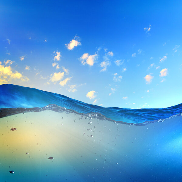 Закатный морской пейзаж
