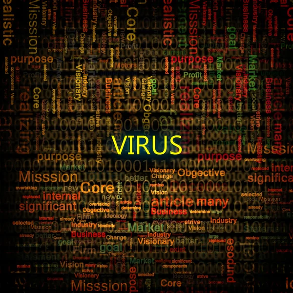 Símbolo virus informático — Foto de Stock