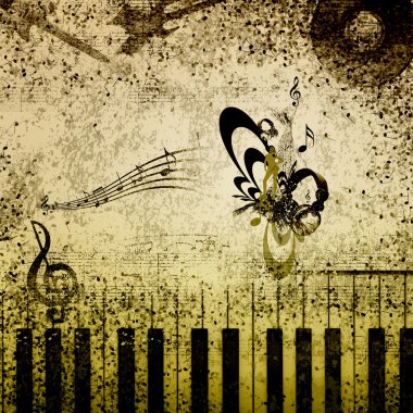 müzik Not arka planı