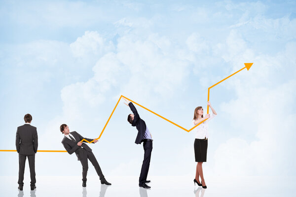 График роста и успеха бизнеса
