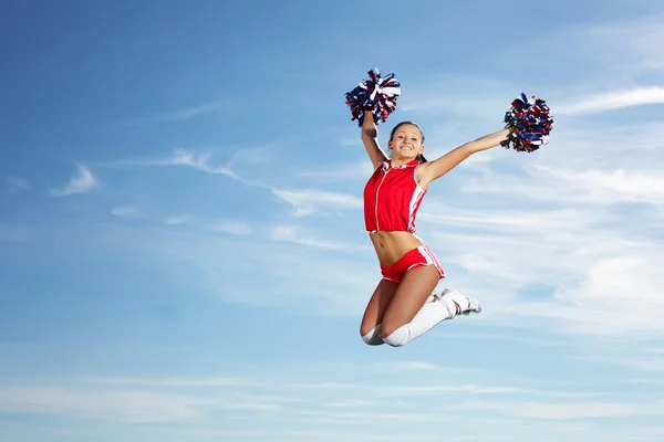 Junge Cheerleaderin — Stockfoto
