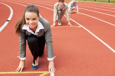 iş kadını Atletizm Stadyumu