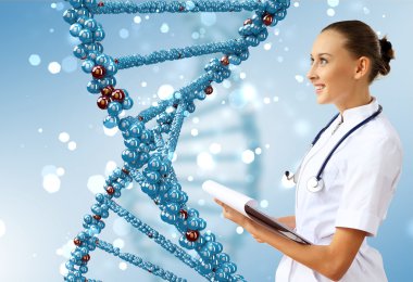 DNA ipliği illüstrasyonu